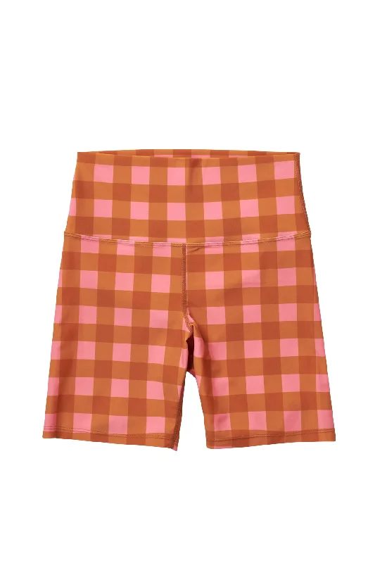 Women's Bike Shorts / Seaside Gingham