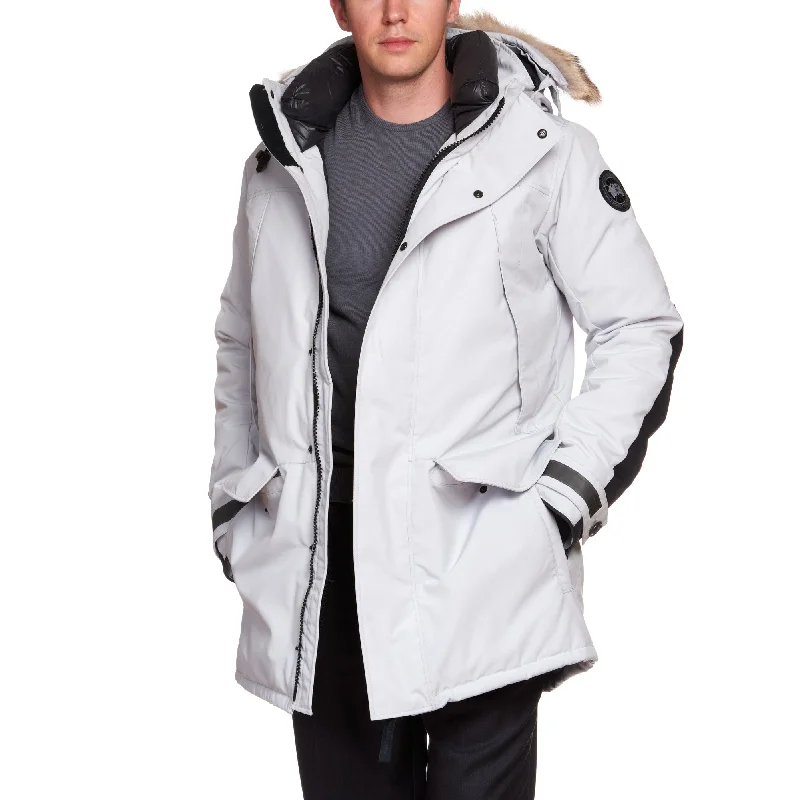 CANADA GOOSE Sherridon Parka Black Label 2073MB 200 with Fur Ruff Silverbirch S