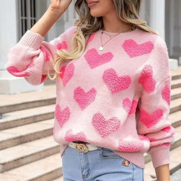 Fuzzy Heart Sweater *Online Only*