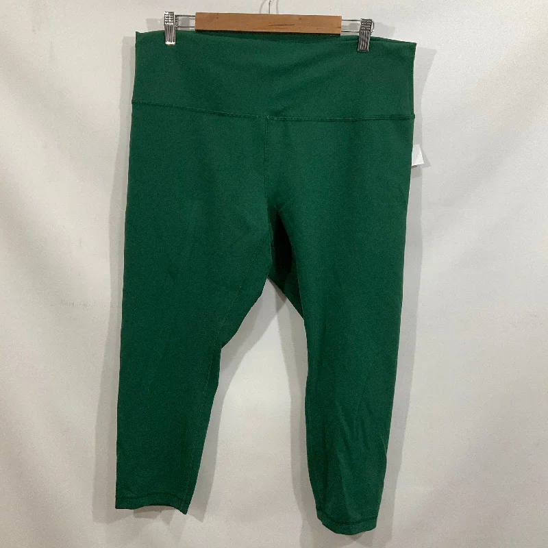 Athletic Leggings By Lululemon In Green, Size: 18