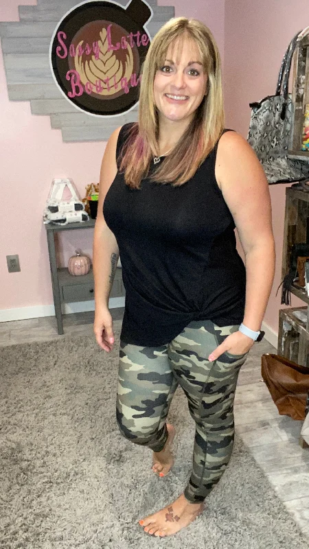 Camo Leggings with Pockets