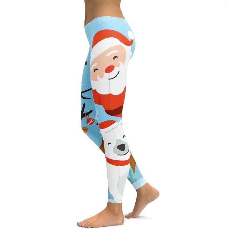 Santa and Friends Leggings