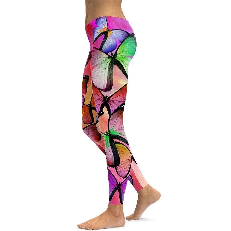 Colorful Butterflies Leggings