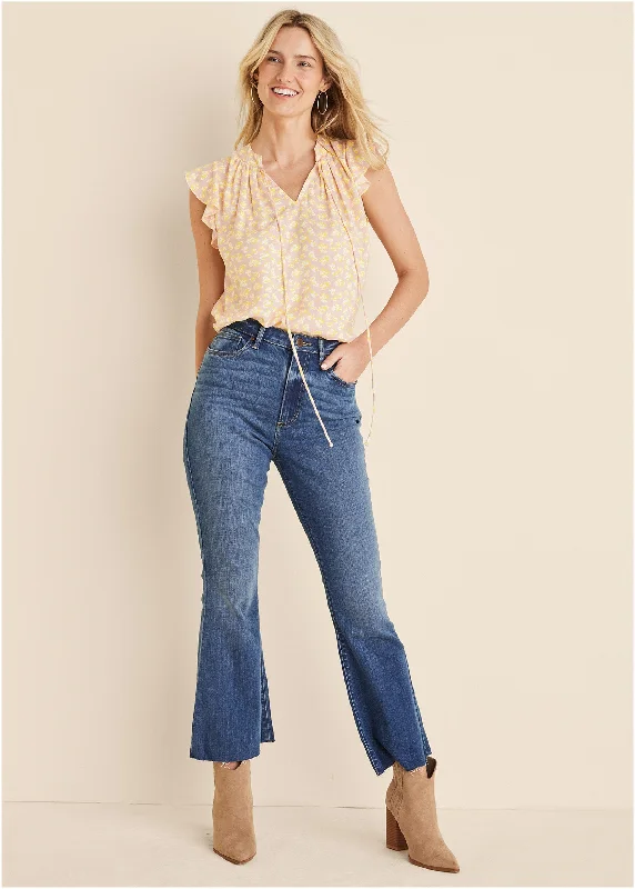 Brigitte Kick Flare Jeans - Medium Wash