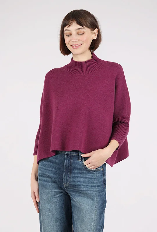 Aja Sweater, Purple Wine