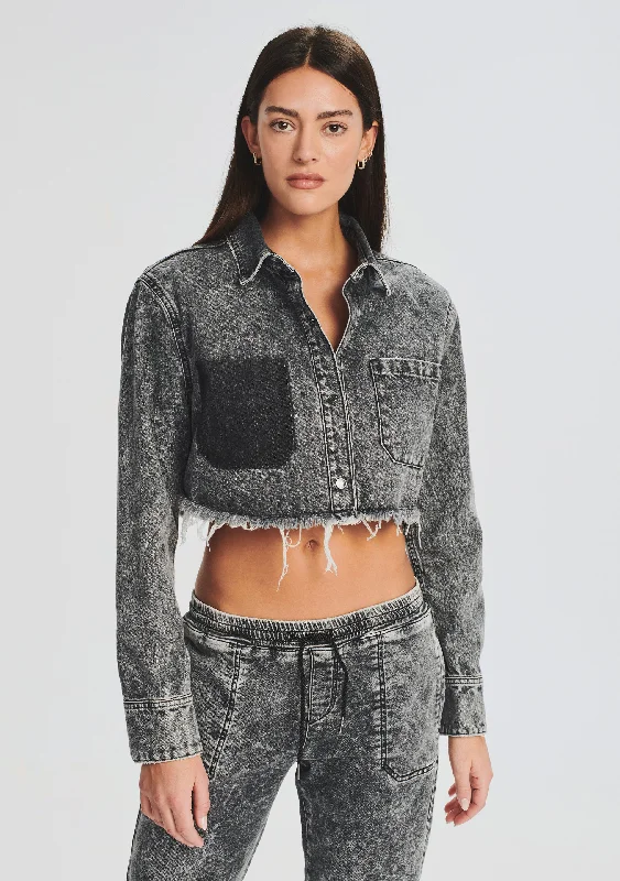 Ivy Cropped Denim Jacket