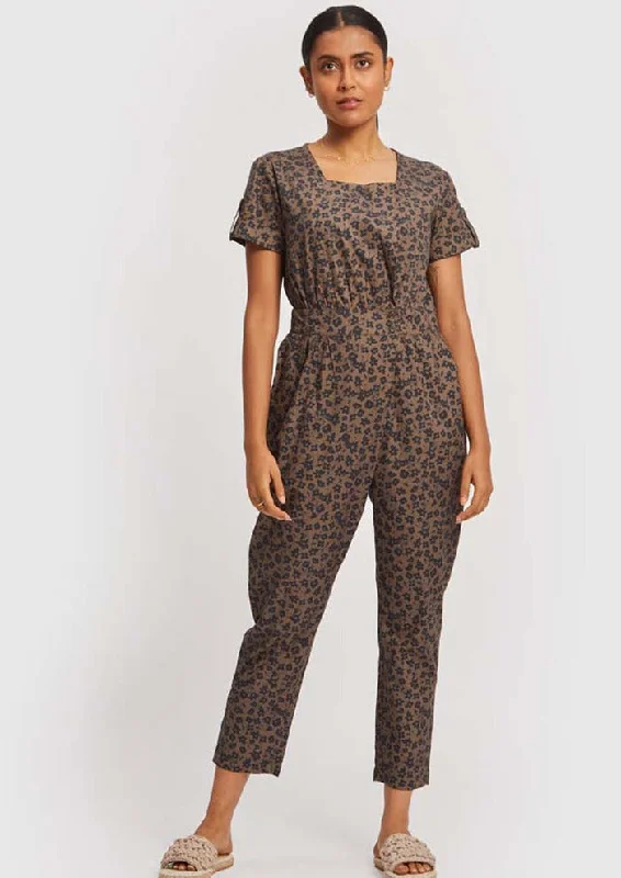 Spotted Overlap Jumpsuit