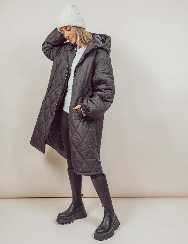 Brooklyn Longline Quilted Jacket